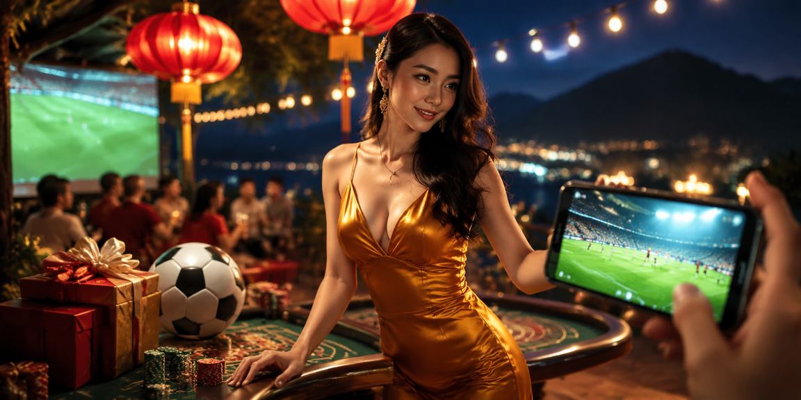 Người dùng xem kết quả cá cược bóng đá tại chợ đêm Sa Pa